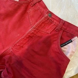 Vintage Rocky Mountain red denim shorts